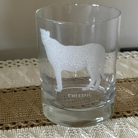 Vintage Georg Jensen Etched Cheetah Clear Glass - Picture 5 of 9